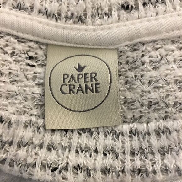 Paper Crane Lite Weight Waffle Knit Tank With Black Silky Floral Mesh front - Picture 5 of 6